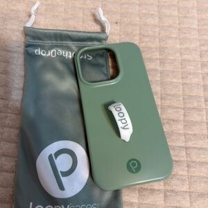 Loopy iPhone 14 Pro case green